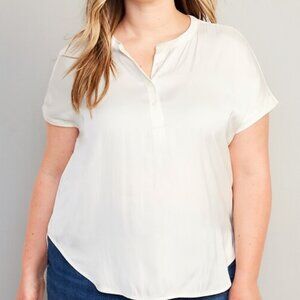 Old Navy Dolman-Sleeve Satin Shirt